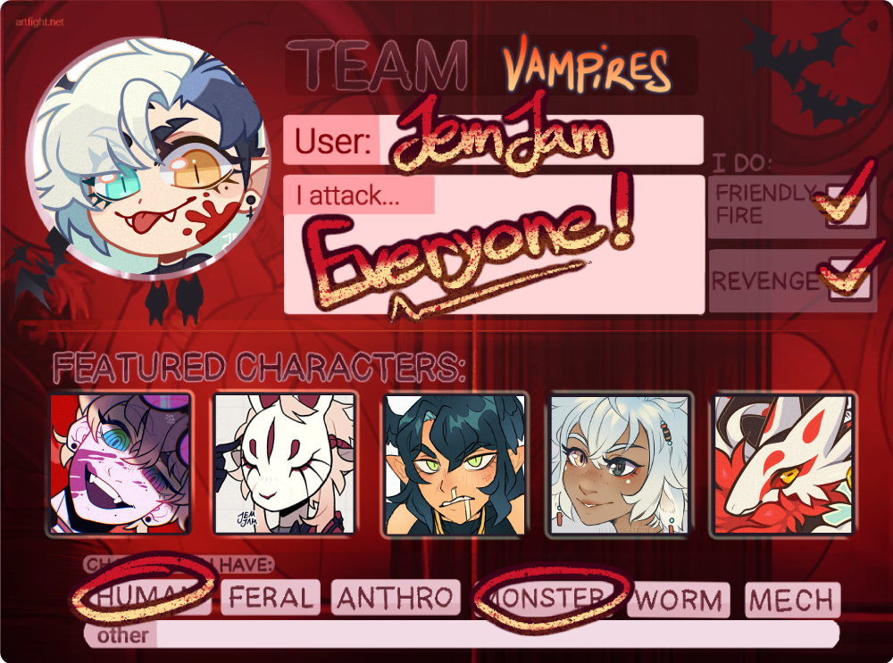 Art Fight 2023 by jemjam on DeviantArt Art Fight 2023 by jemjam on DeviantArt