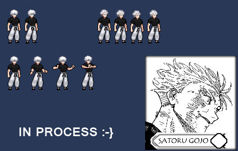 Sprite Satoru Gojo In Process _ By: MiiZ TyHo