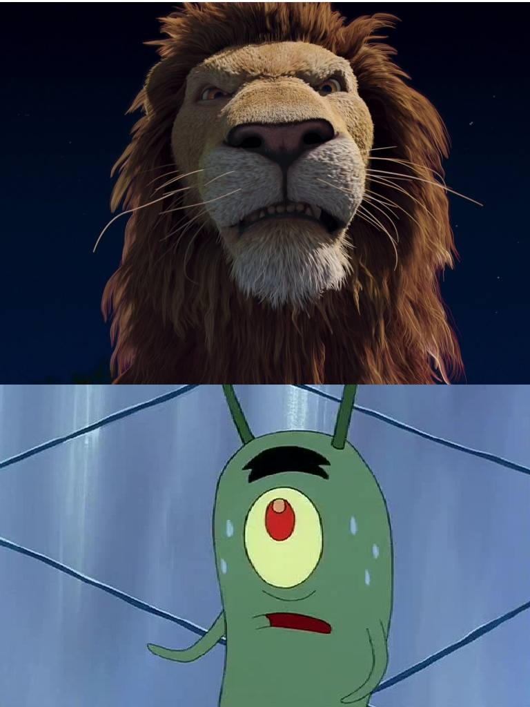 Samson does not too trust to Plankton by DisneyFawn95 on DeviantArt