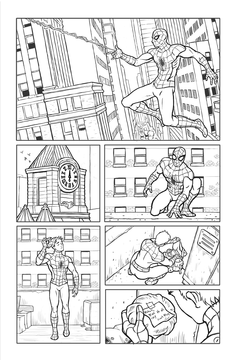 Spidey's Lunch Break pg1