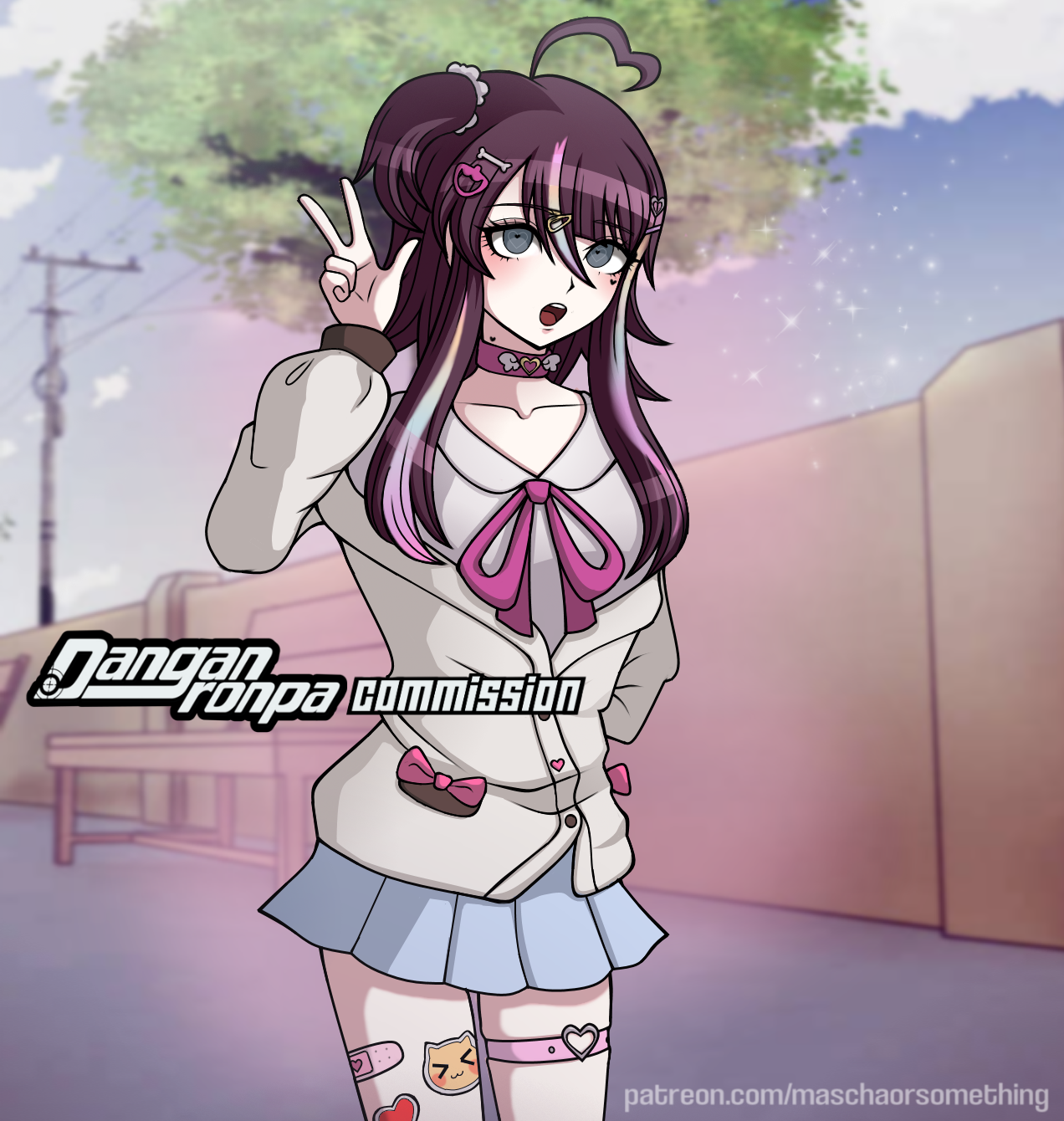 Danganronpa OC Commission by MaschaOrSomething on DeviantArt