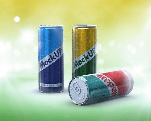 Energy Drink Can Mockup