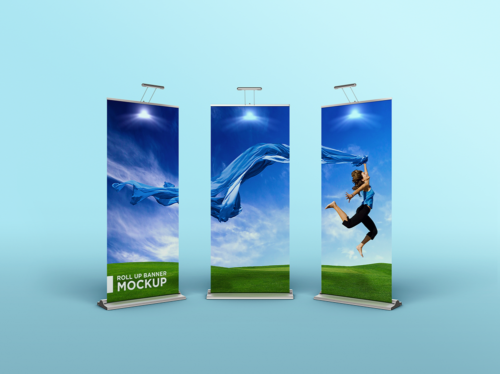 Roll Up Banner Mockup