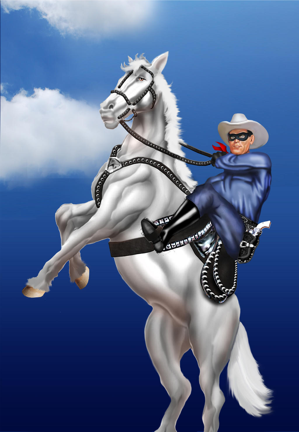 Lone Ranger with Silver commission