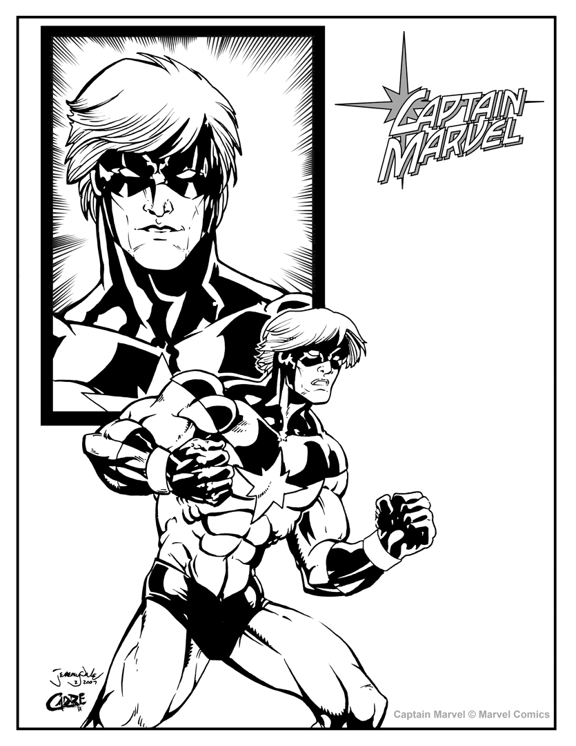 Captain Marvell Inked