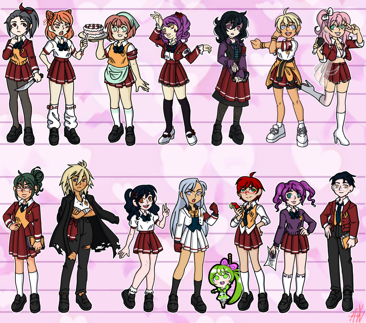 All 2022 Yan Sim redesigns by animevampLlover on DeviantArt