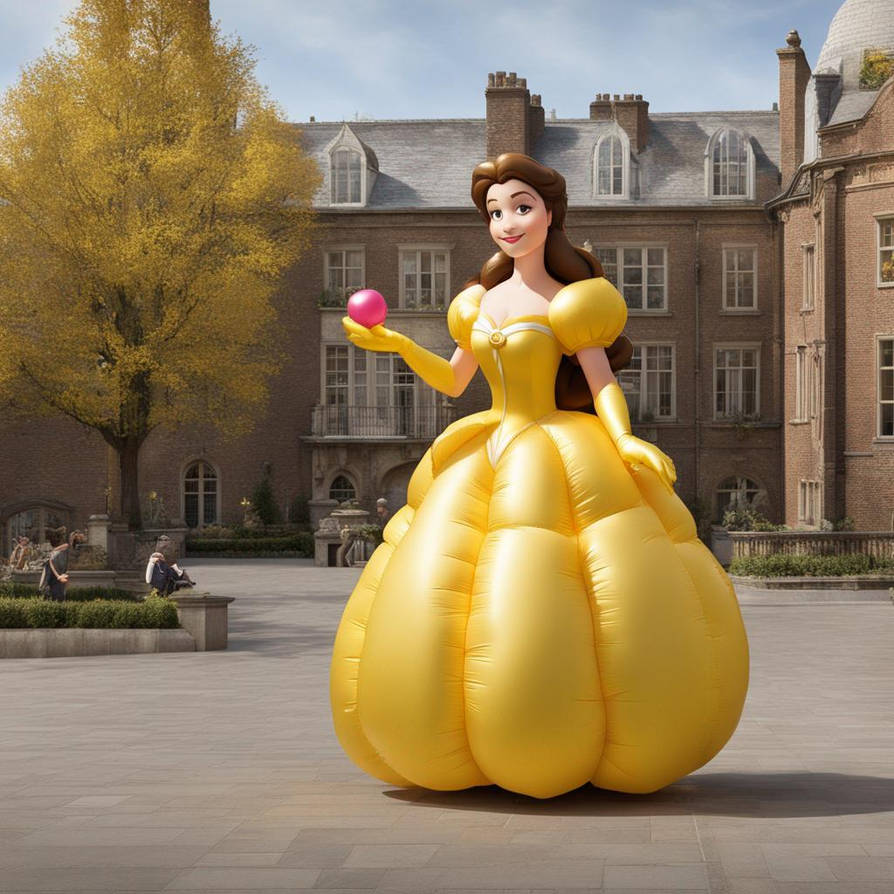 inflatable Princess Belle Figure by inflatablelover8462 on DeviantArt