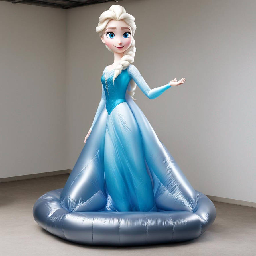 Inflatable Ice Queen Elsa Figure by inflatablelover8462 on DeviantArt