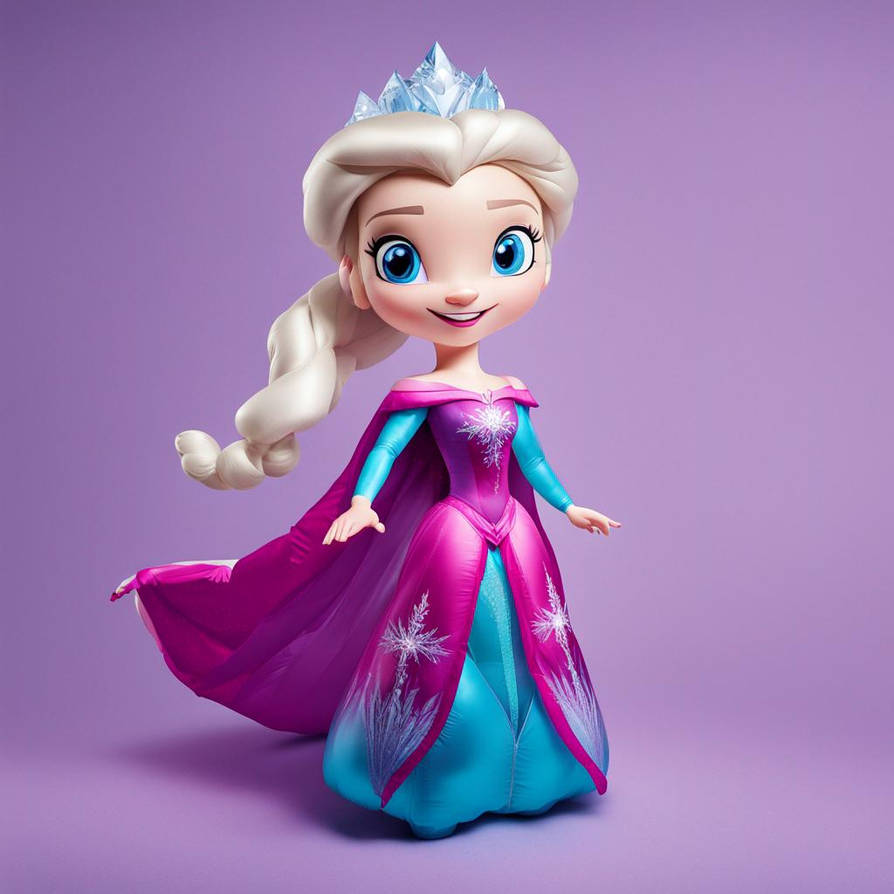 inflatable Ice Queen Elsa, coronation dress figure by ...
