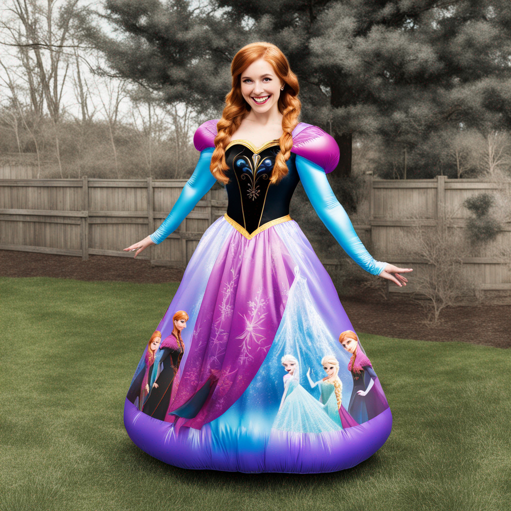 Anna Inflatable Inflatable Disney Frozen Princess Anna Mylar Dress by ...