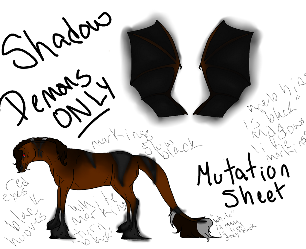 Shadow .:Mutation Sheet:. by DaretoDream0 on DeviantArt