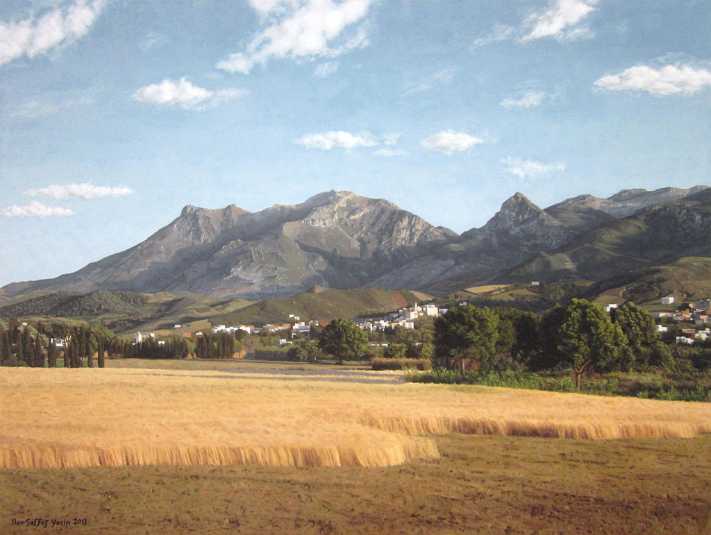 Tetuan mountains - Oil painting