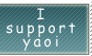 I support yaoi  stamp