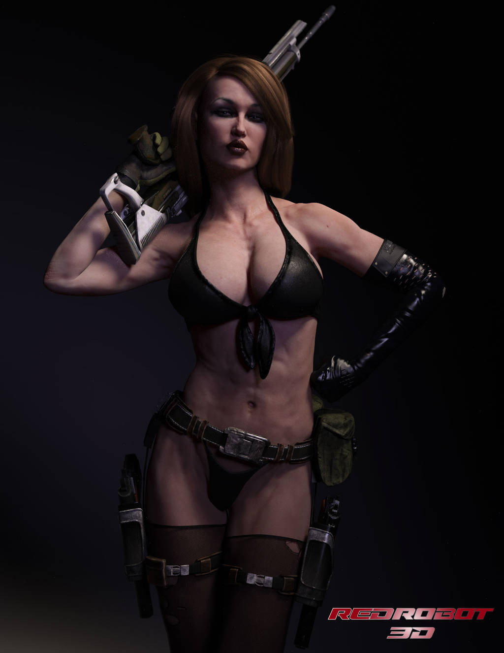 Slient but deadly by Redrobot3D