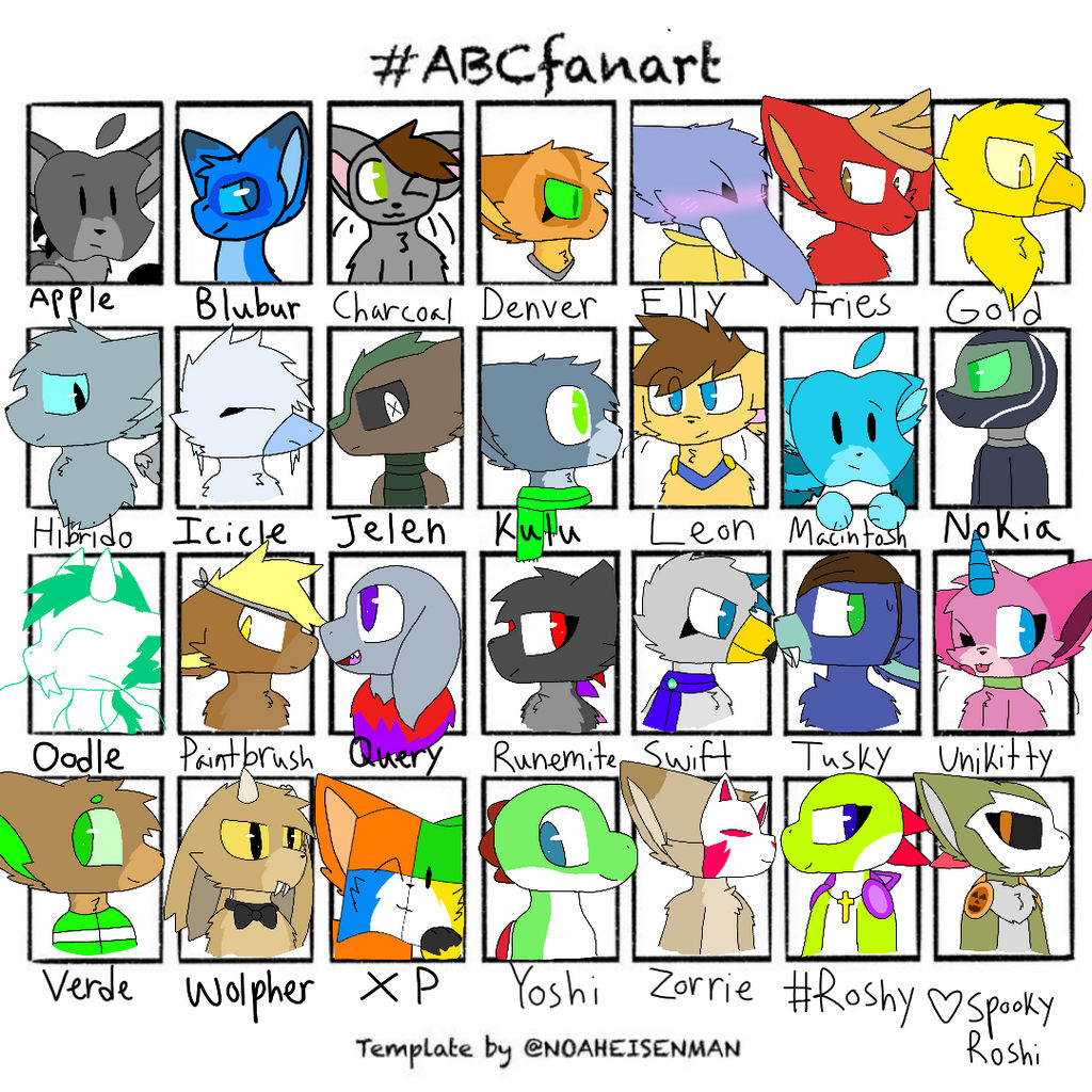 Abc Bids Deviantart ABC fanart Challenge by ItsRoshytime on DeviantArt