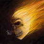 Fire skull