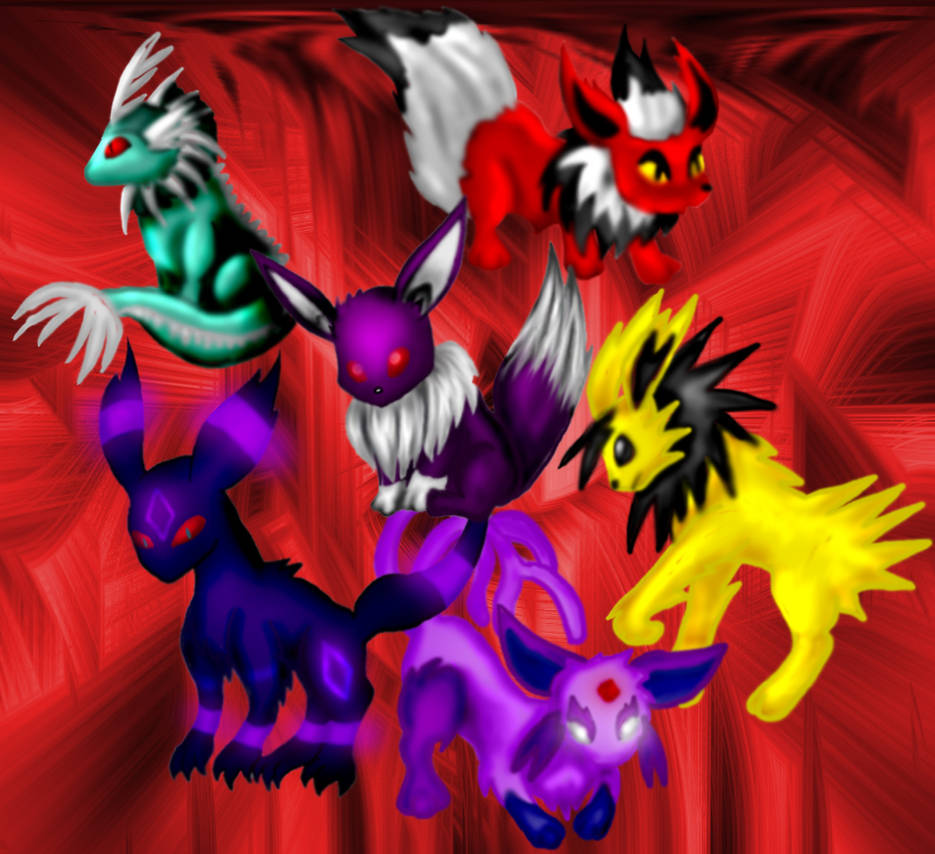 Shadowee Shadow Eeveelutions by Gie on DeviantArt