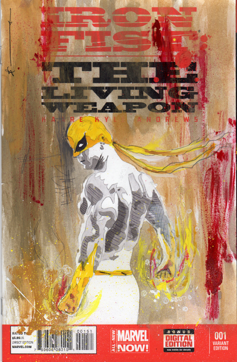 Iron Fist Living Weapon Sketch Cover