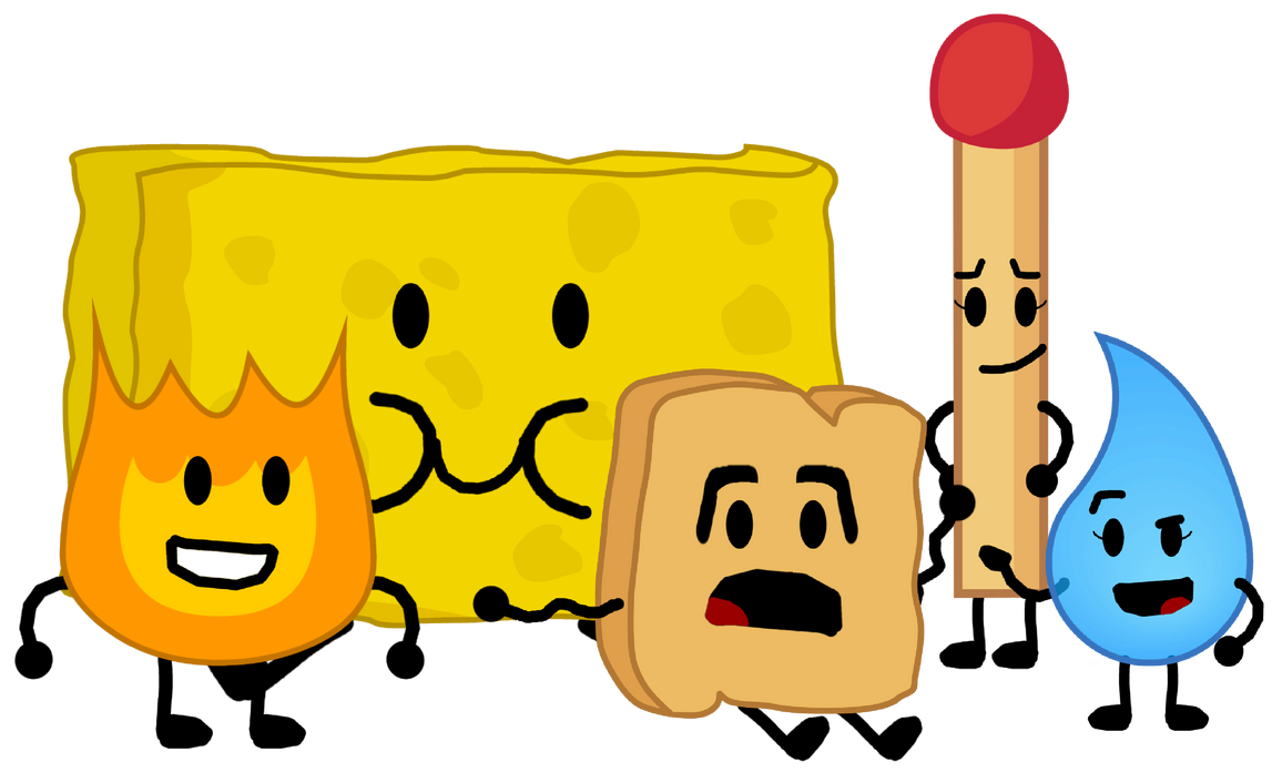 The first 5 BFDI characters by JM66AmazingArt on DeviantArt