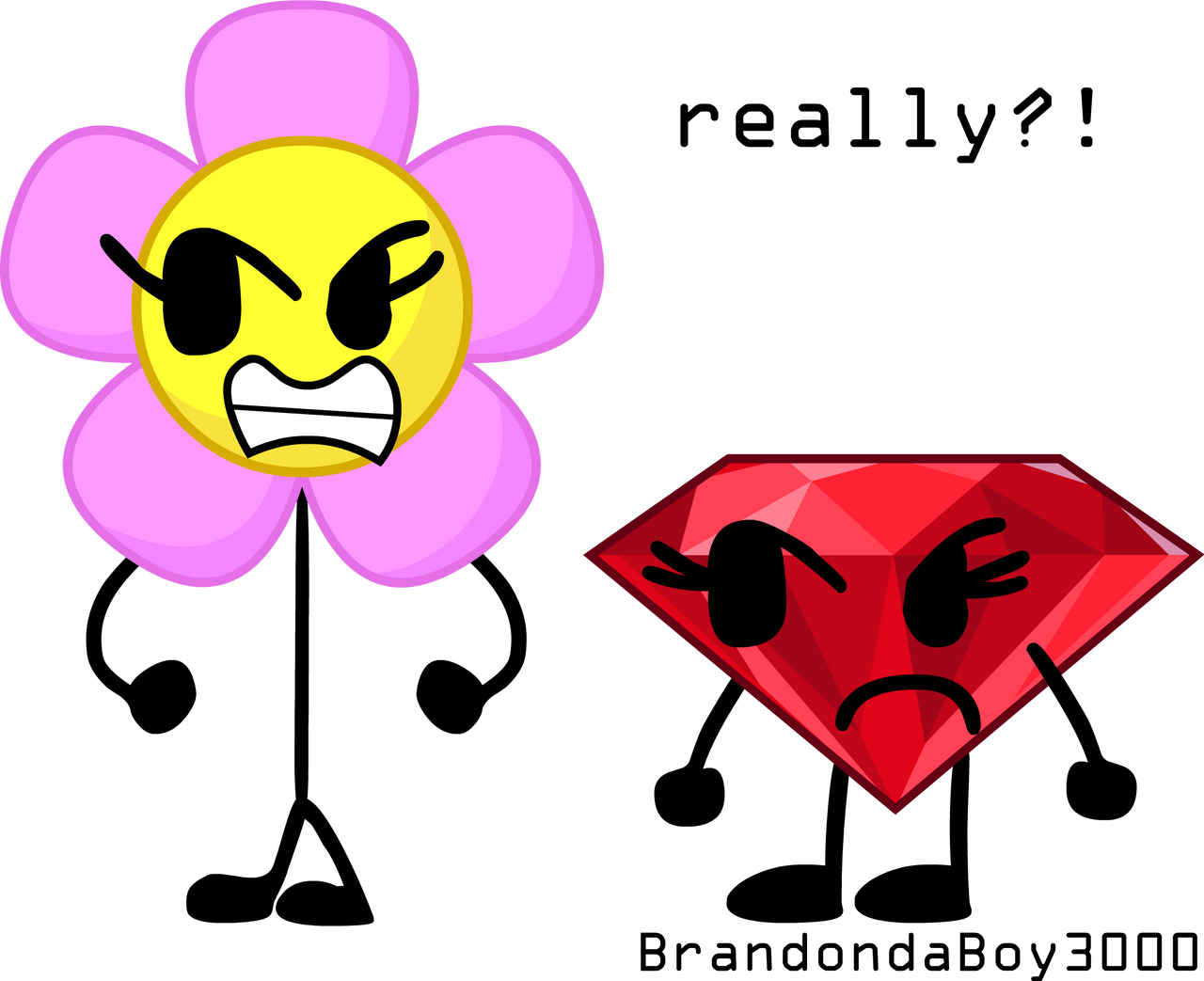 Flower and Ruby are ANGRY!! by BrandondaBoy3000 on DeviantArt
