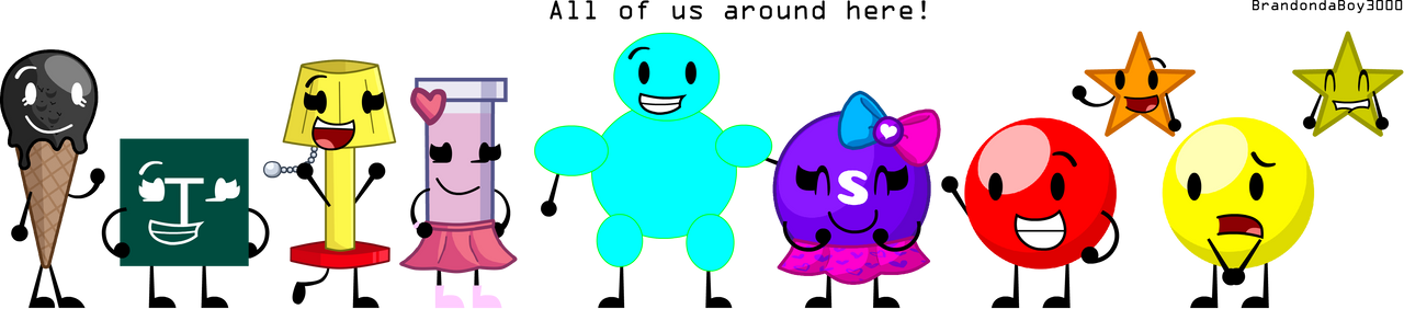 All of us around here! (with object OCs) by JM66AmazingArt on DeviantArt