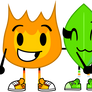 Firey and Leafy are friends (REMAKE)