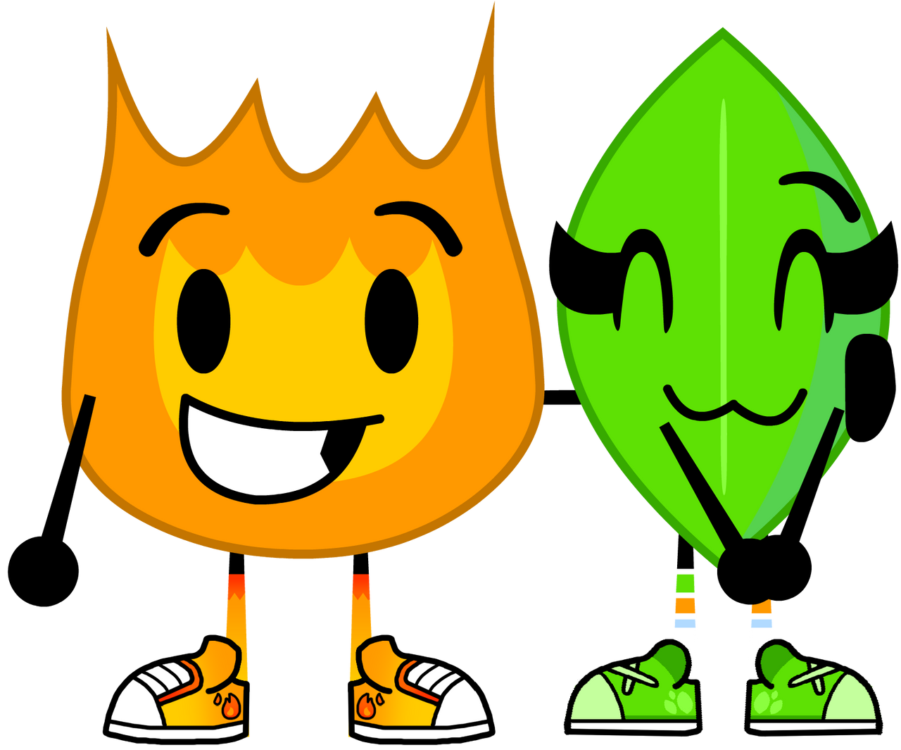 Firey and Leafy are friends (REMAKE) by JhonneMaster66 on DeviantArt Firey and Leafy are friends (REMAKE) by JhonneMaster66 on DeviantArt