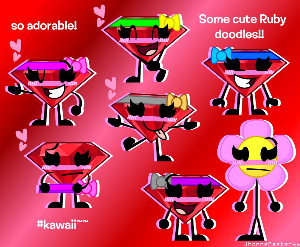 Some very cute and adorable BFDI/BFB Ruby Doodles! by AquaDiamondDA on ...