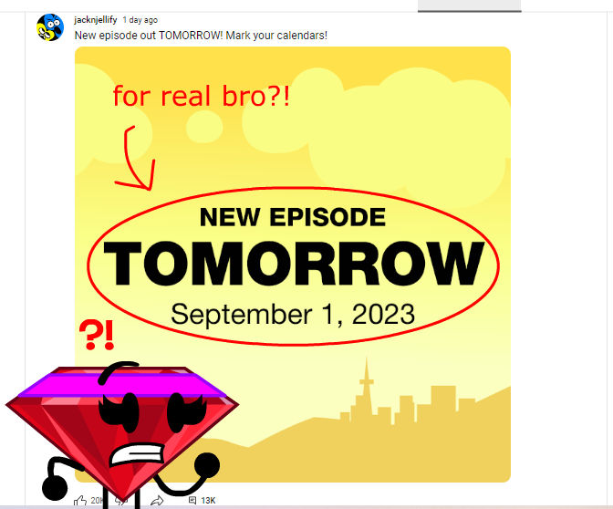 Ruby's reaction about IDFB 2 coming out soon by AquaDiamondDA on DeviantArt