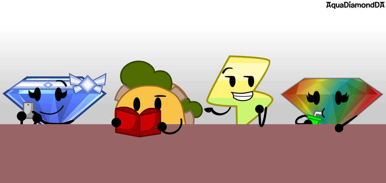 Character From Object Random 4 random objects doing what they want to do by AquaDiamondDA on DeviantArt