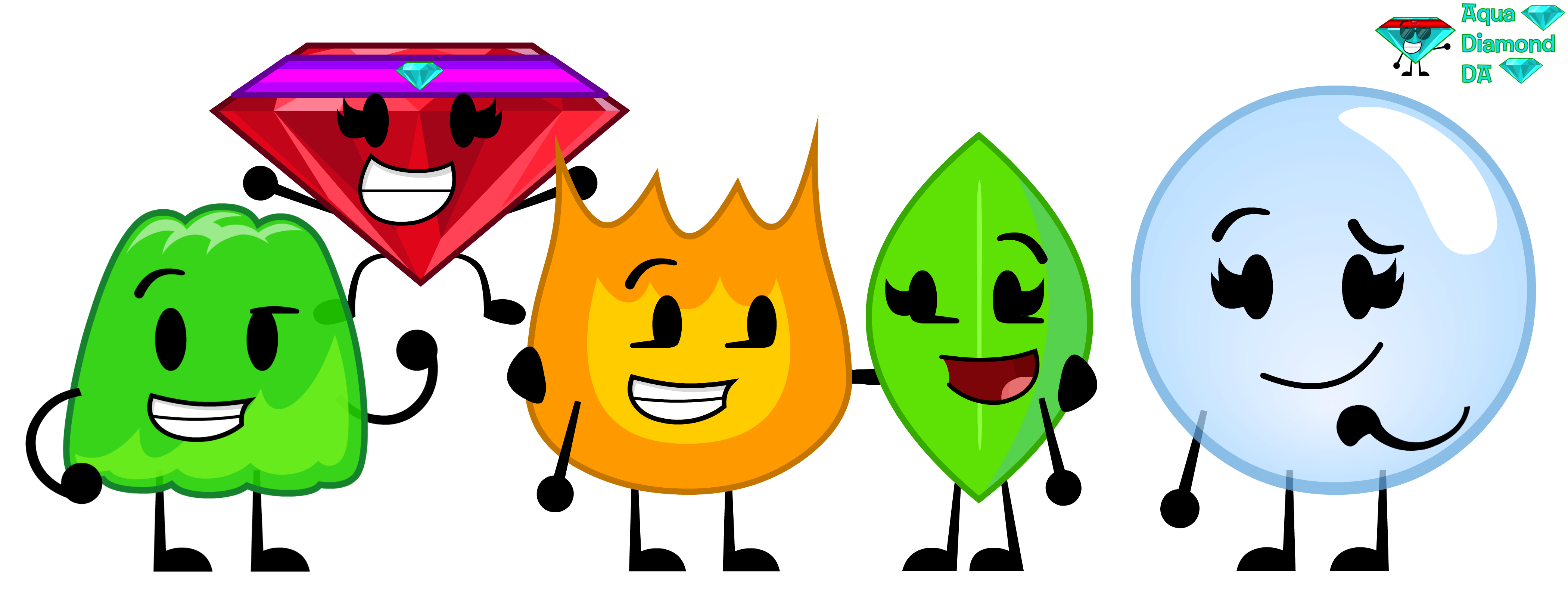 Random Bfdi Image Just random BFDI characters (REMAKE) by AquaTheGemstoneFan04 on DeviantArt