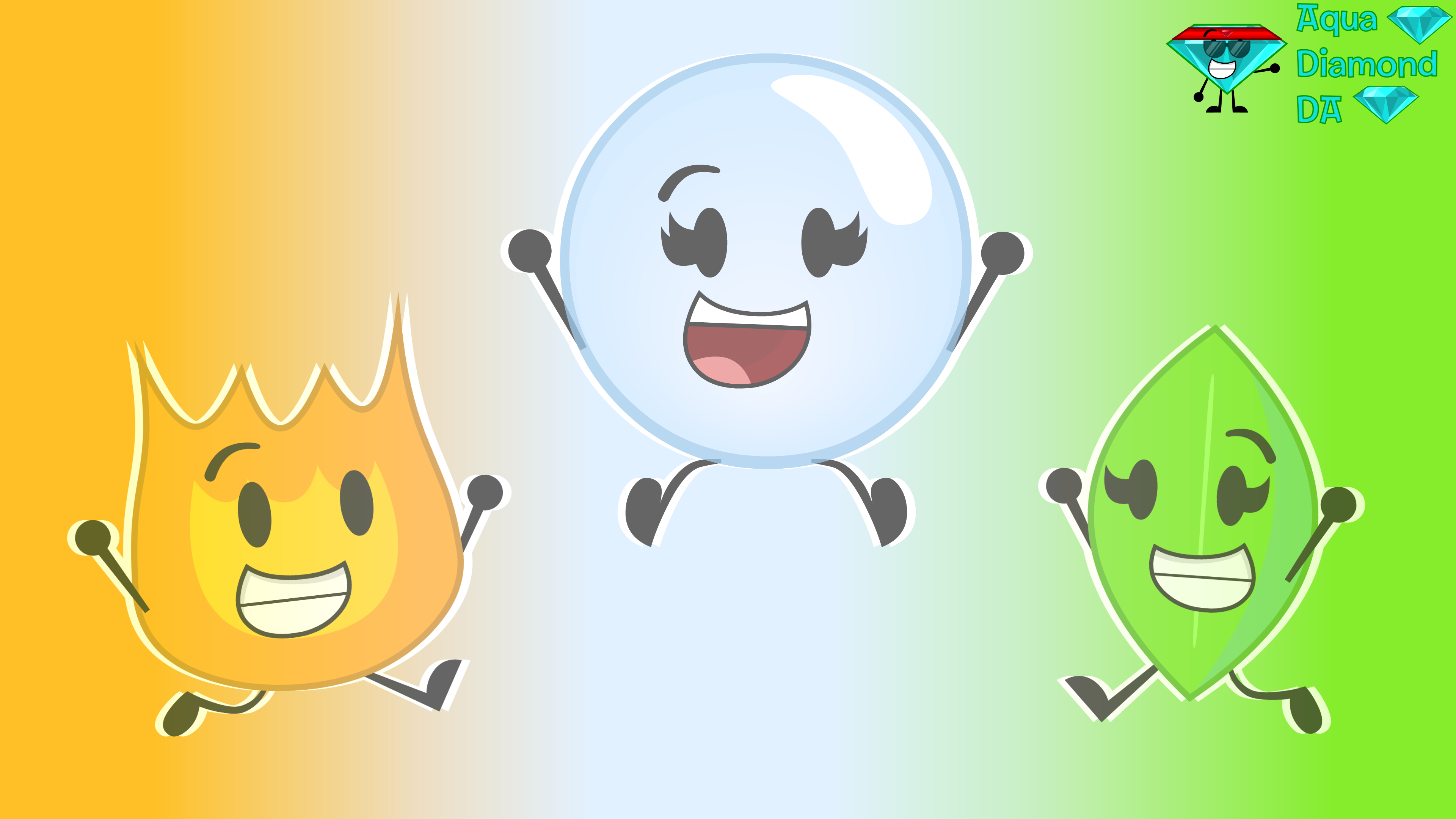 The BFDI Final 3! by AquaDiamondDA on DeviantArt