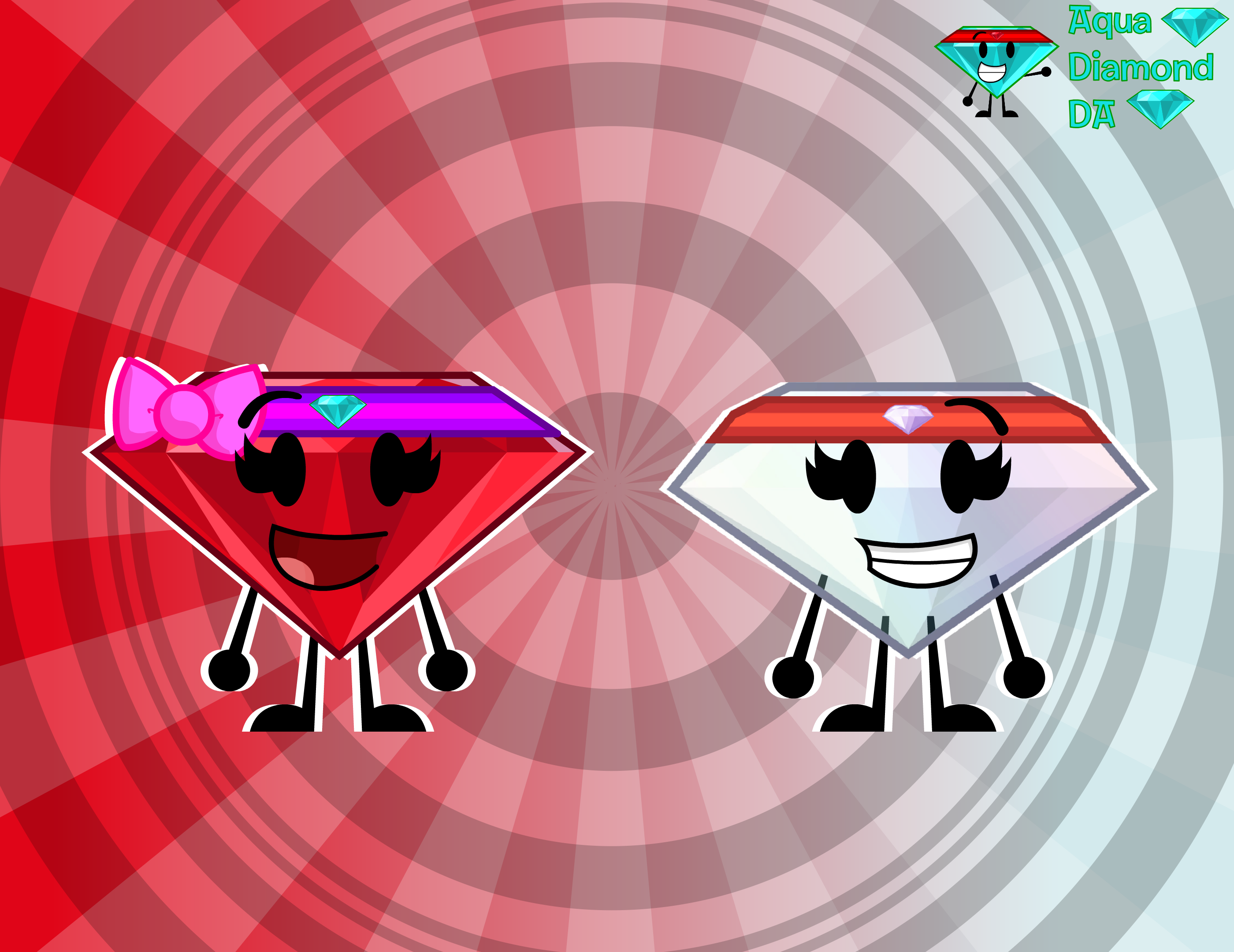 Ruby Diamond Stage Ruby and Diamond by AquaDiamondDA on DeviantArt