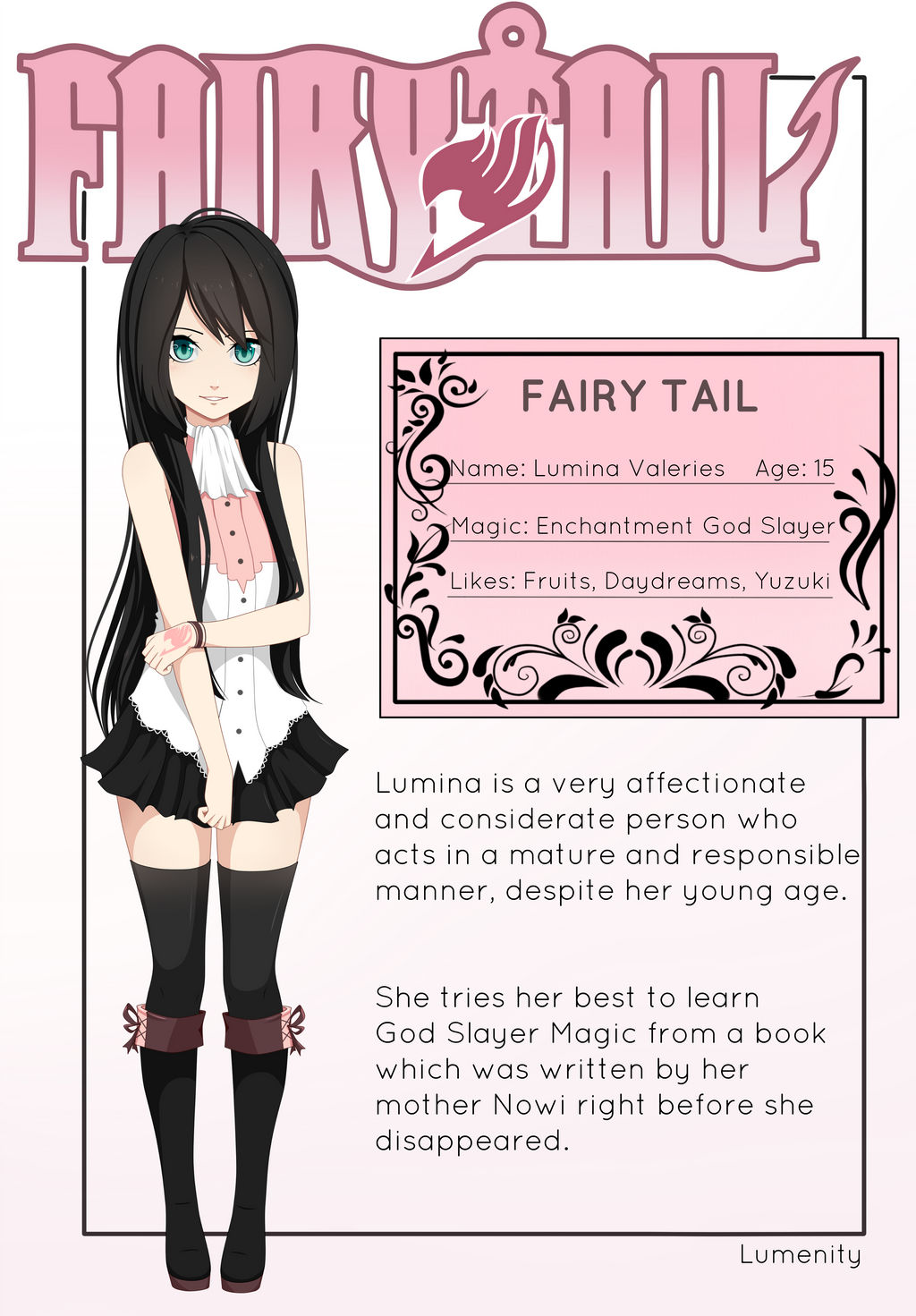 Fairy Tail Oc Next Gen Lumina Valeries By Lumenity On Deviantart