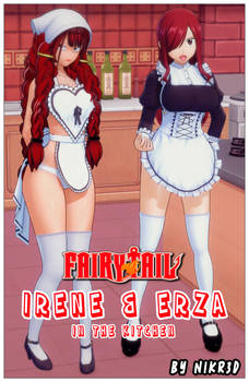 Irene and Erza in the kitchen