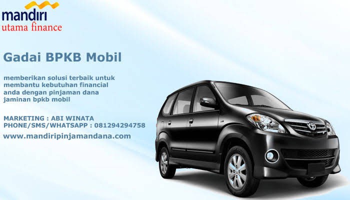 Gadai BPKB Mobil Cepat Bunga Rendah by mandiripinjamandana