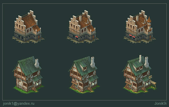 Buildings for game. Part 3 by Jonik9i on DeviantArt