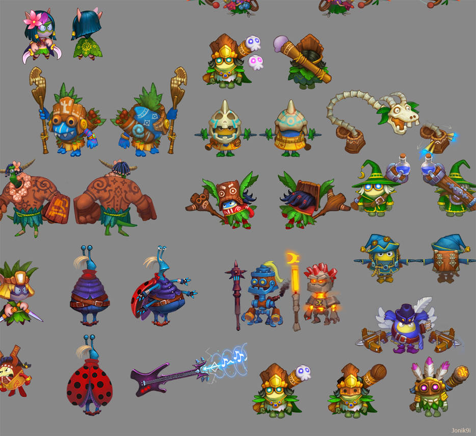 Concepts for game characters 4 by Jonik9i on DeviantArt