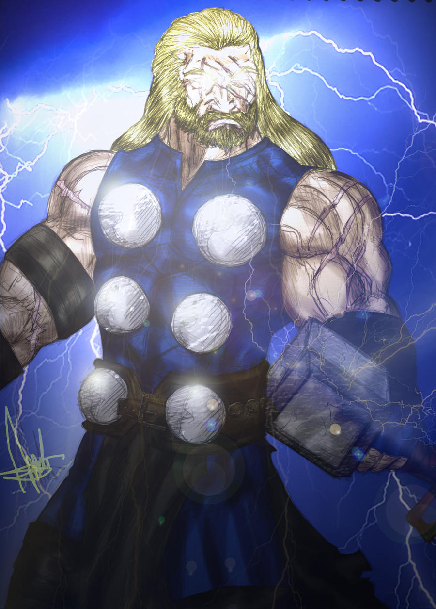 thor angry by SAMURAIBERTACHINI on DeviantArt