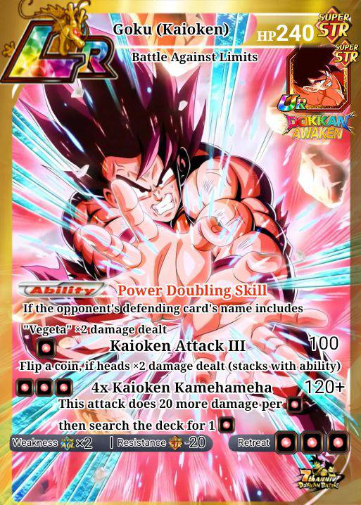 Pokemon goku super saiyan blue kaioken