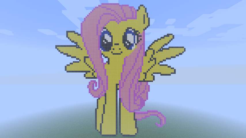 Minecraft Pixel Art- Fluttershy