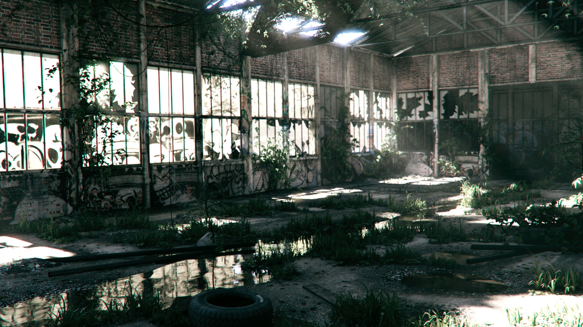 Post-Apocalyptic Warehouse by TenaciousCG on DeviantArt