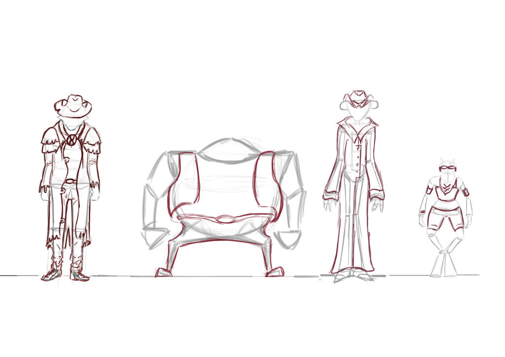 Character Design Lineup by Zoph42 on DeviantArt