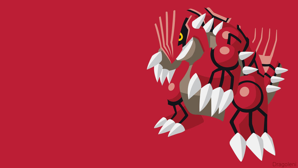 Groudon Minimalist Wallpaper by Dragoleni on DeviantArt