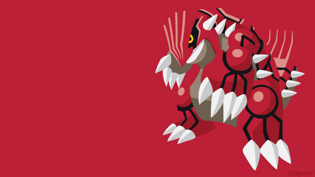 Groudon Minimalist Wallpaper