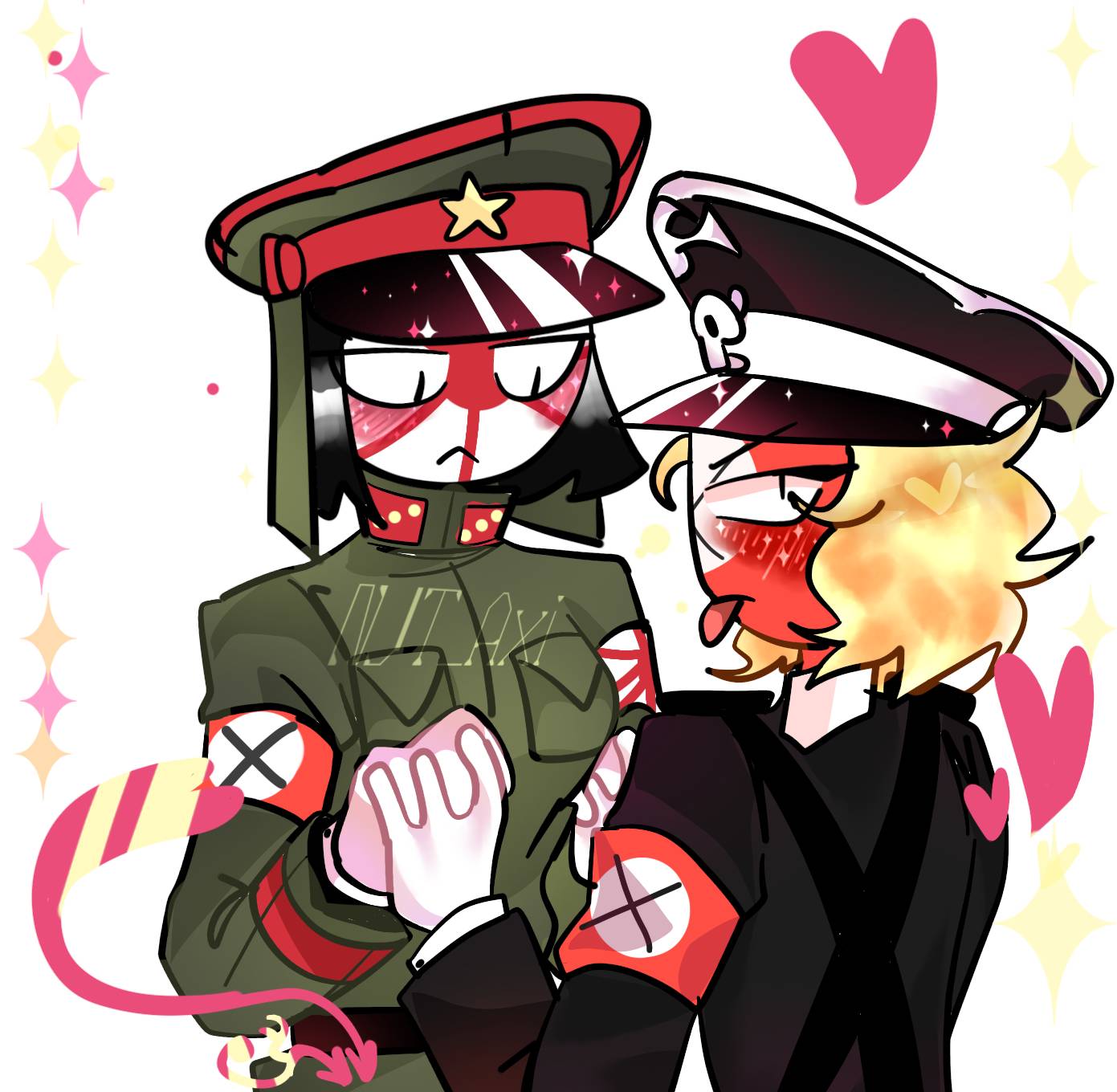 Seiga on X: #CountryHumans #countryhumansnazi #countryhuman  #countryhumansussr #thirdreichxUSSR #CountryHumansthirdreich too many  thirdreiches  / X