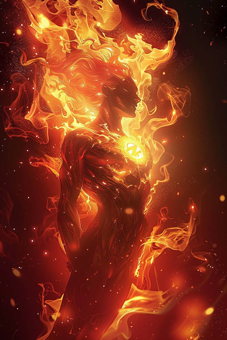 The Human Torch by VectorStance on DeviantArt