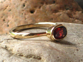 Garnet Engagement Ring