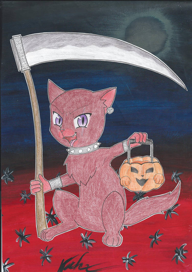 Halloween-Neko by KarneTia