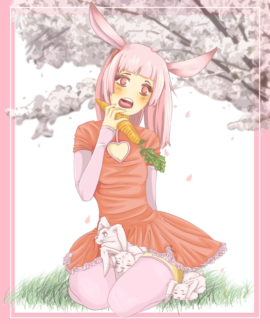 Spring Pink Bunny